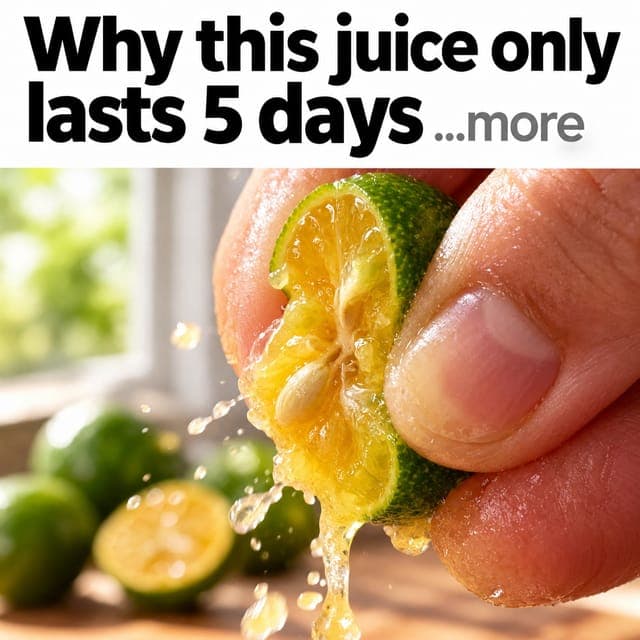 Curiosity poster: why this juice only lasts 5 days